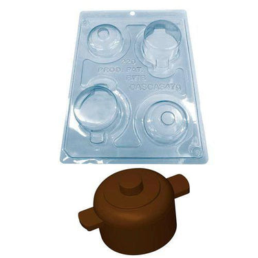 Forma De Chocolate - Forma De Chocolate Especial 3 Partes - Panela - BWB220